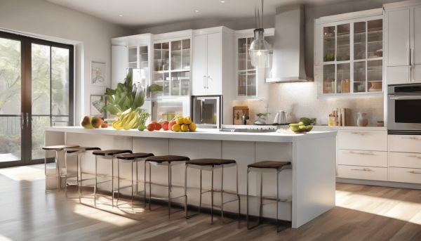 Un frigo multiportes grande capacité pour une cuisine organisée